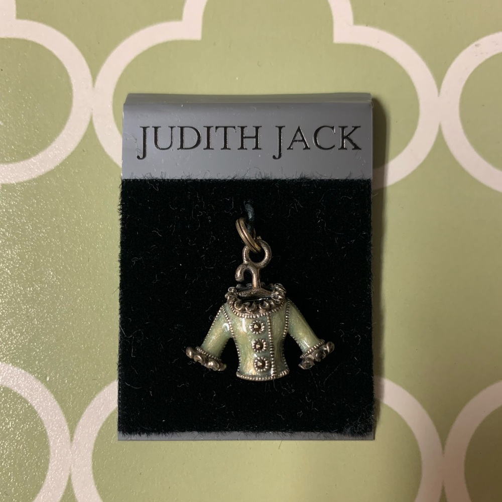 NWT Judith Jack Silver & Marcasite Blouse Charm